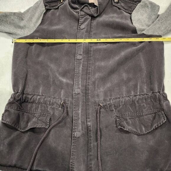 FOREVER 21 LIGHTWEIGHT GREY KNITTED SLEEVES JACKET SIZE M - Picture 4 of 11